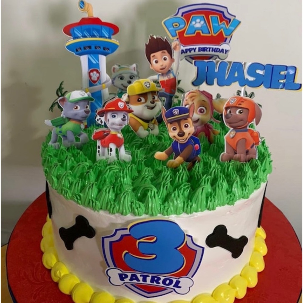 Customized Paw Patrol Cake Topper